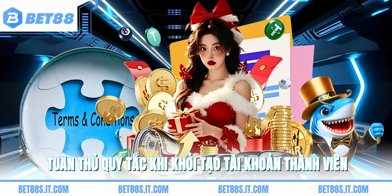 Tuân thủ quy tắc khi khởi tạo tài khoản thành viên